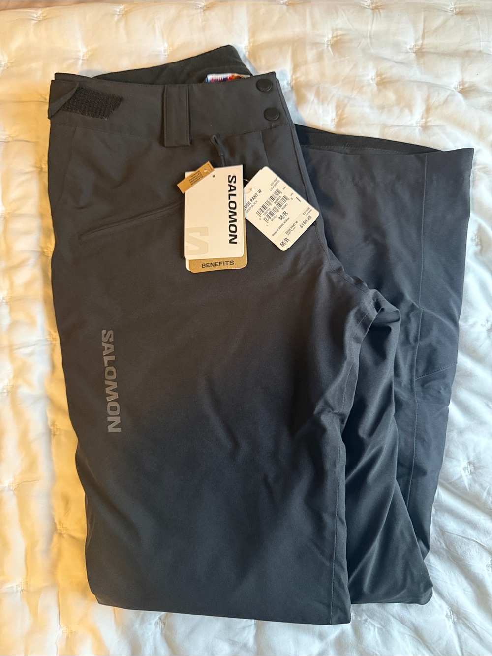 Salomon Black Edge Ski Pant NWT SZ M